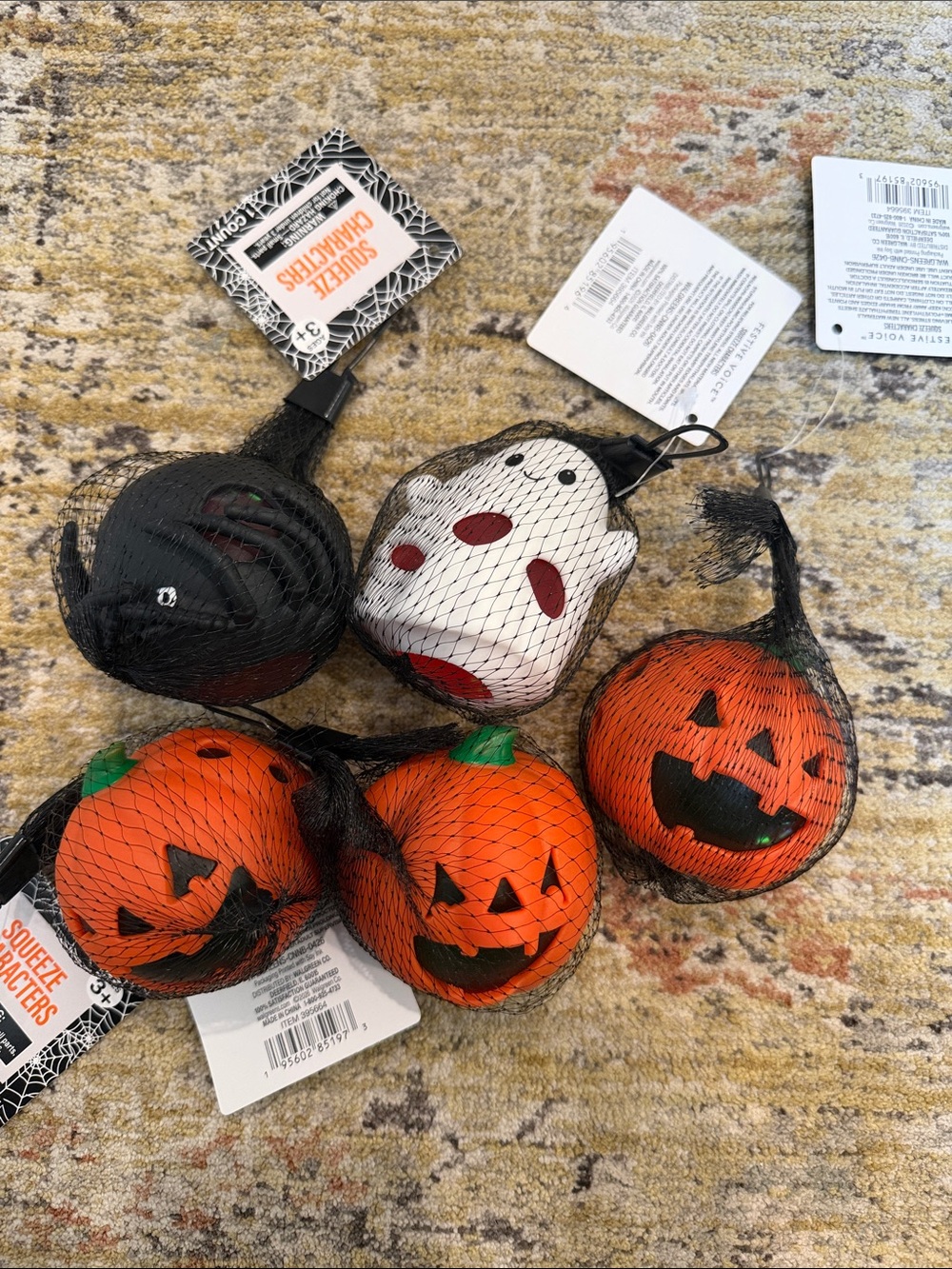 Set of FIVE Halloween Squishies